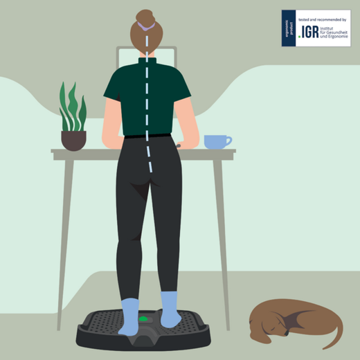 Alfombrilla antifatiga Leitz Ergo Active