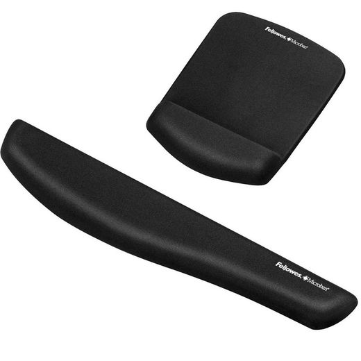 Tapis de souris avec repose-poignet en mousse fusion. 2 couleurs