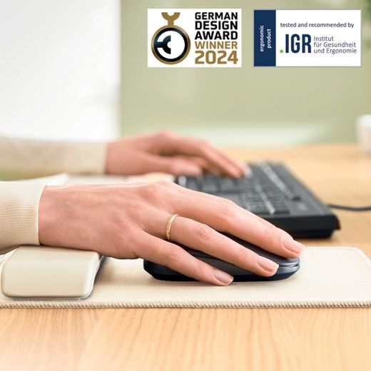 Tapis de souris avec repose-pouls réglable Leitz Ergo