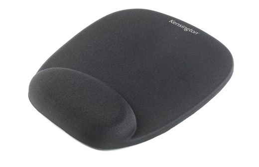 Mouse pad Kensington com descanso de pulso integral feito de espuma e na cor preta