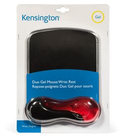 Tapis de souris Kensington avec repose-poignet duo gel rouge/gris