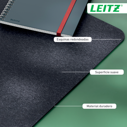 Alfombrilla vade de escritorio de fieltro grande Leitz