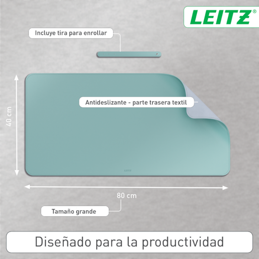 Alfombrilla vade de escritorio grande Leitz
