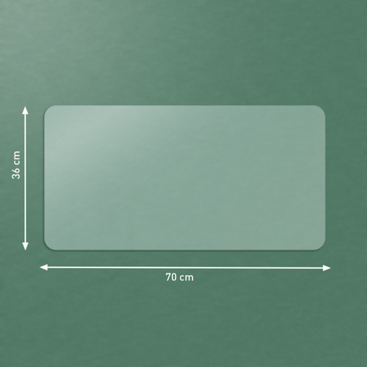 Alfombrilla vade de escritorio transparente grande Leitz