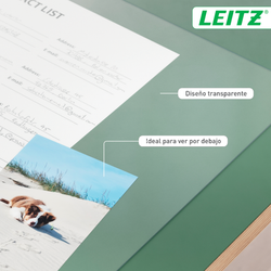 Alfombrilla vade de escritorio transparente grande Leitz