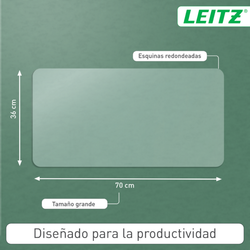 Alfombrilla vade de escritorio transparente grande Leitz