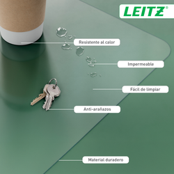 Alfombrilla vade de escritorio transparente grande Leitz