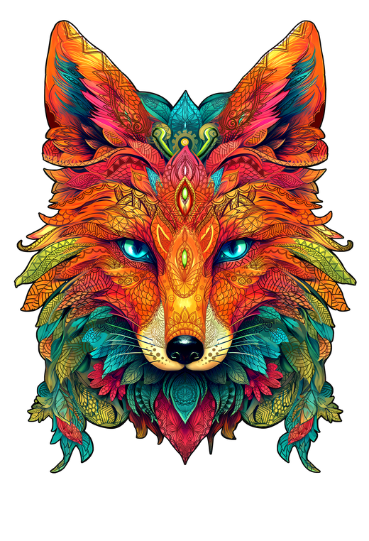 ANIMAL WOOD PUZZLE FOX