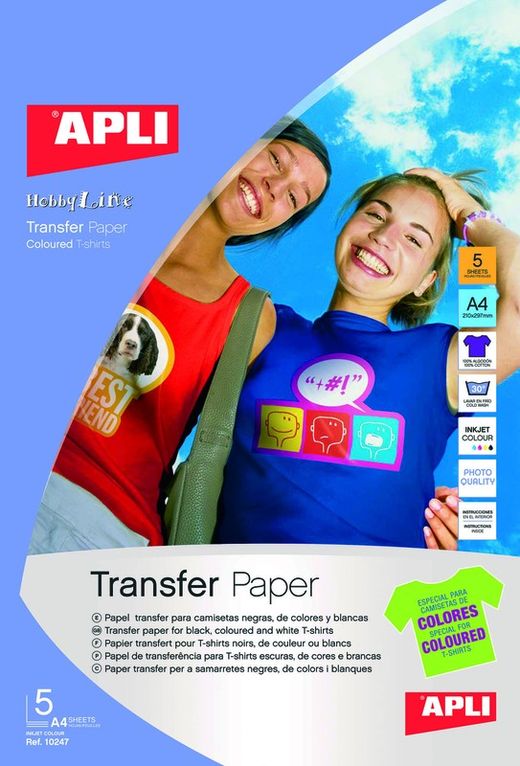 CAMISA APL B.10H TRANSFER INKJET COLOR BRANCA (4128)
