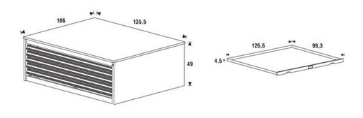Armário de arquivo de plano horizontal. Rd-225