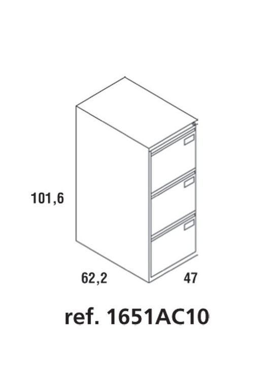 Classeurs à tiroirs en métal (3 tailles)