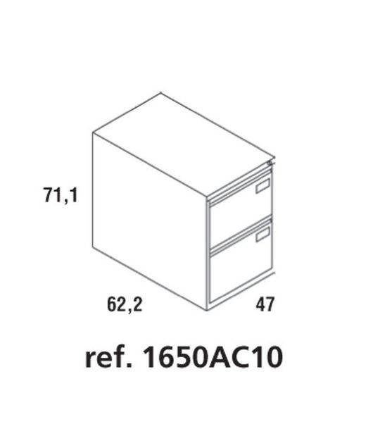Classeurs à tiroirs en métal (3 tailles)