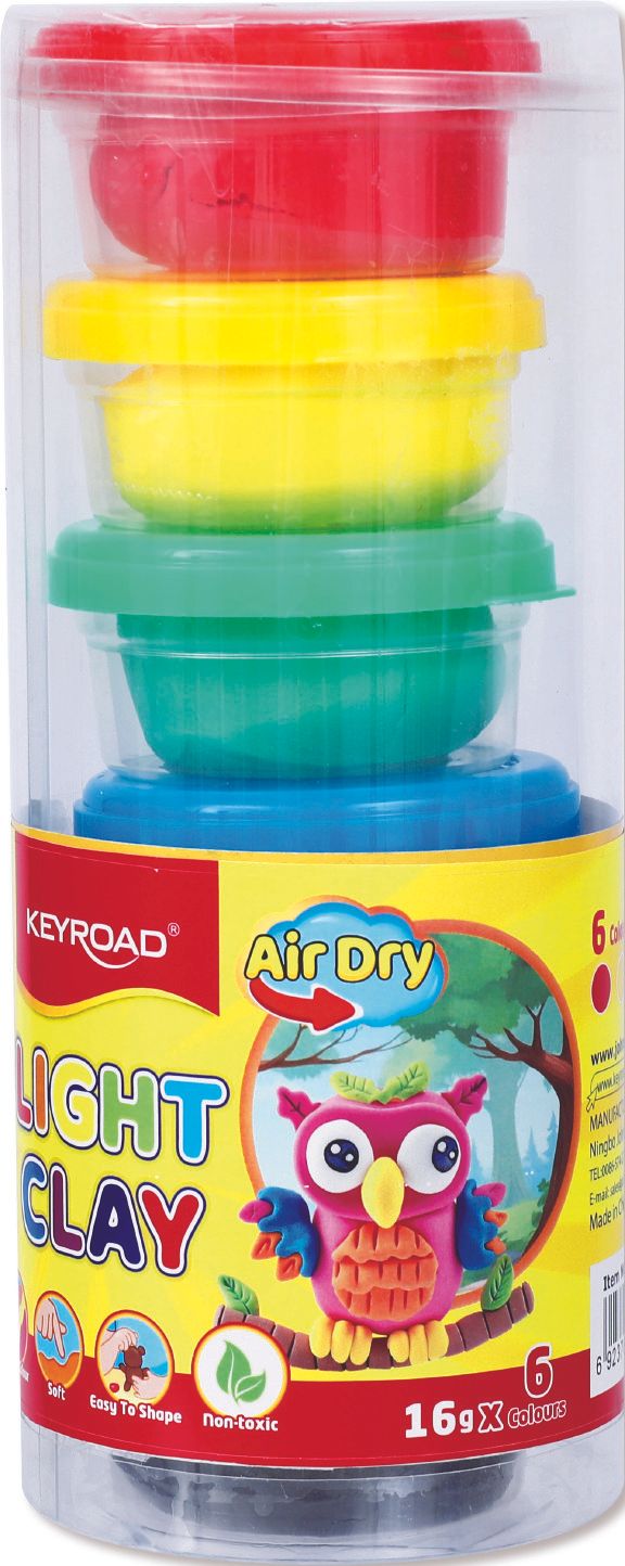 Arcilla ligera en botes de 16 grs Arcilla Ligera 16gr 12 colores