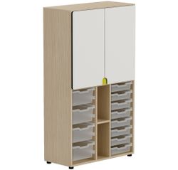 Armario con cerradura y para bandejas DOT 159A. 159 x 90 x 42 cm