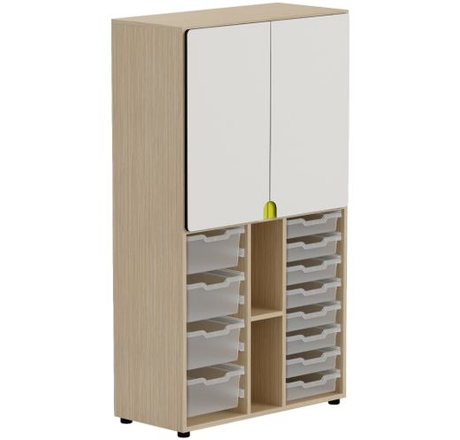 Armario con cerradura y para bandejas DOT 159A. 159 x 90 x 42 cm