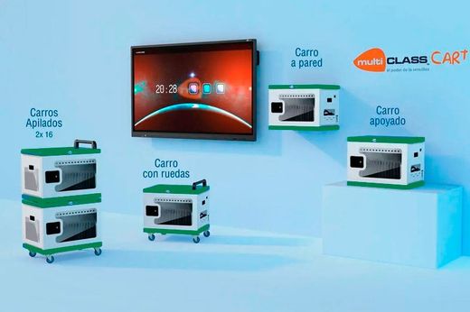 Armario multiCLASS Cart para 16 equipos