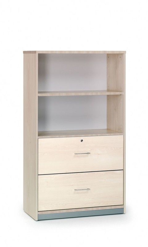 Armários de escritório com 2 gavetas 156x90x45cm