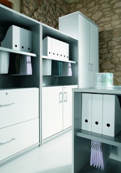 Armarios de oficina con 2 cajones 195x90x45cm