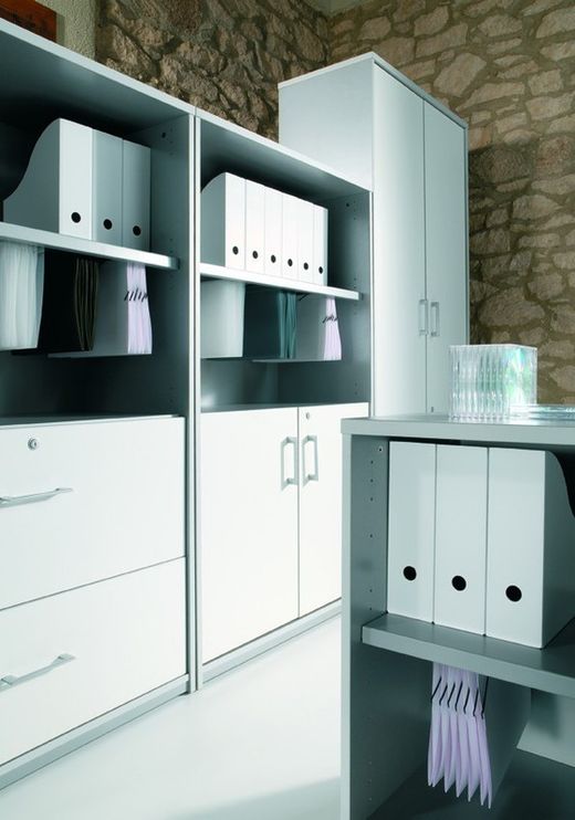 Armarios de oficina con 2 cajones 195x90x45cm