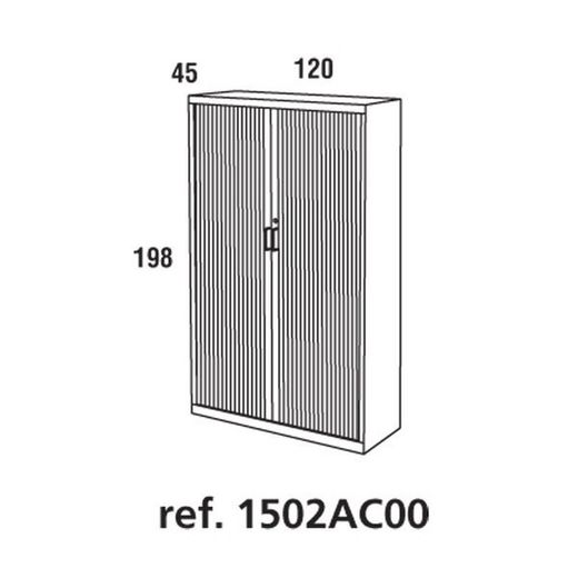 Armários de metal com obturador vertical