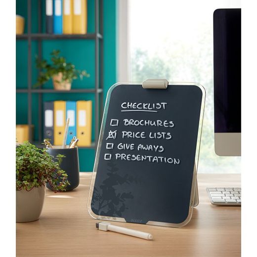 Lutrin de bureau confortable en verre Leitz