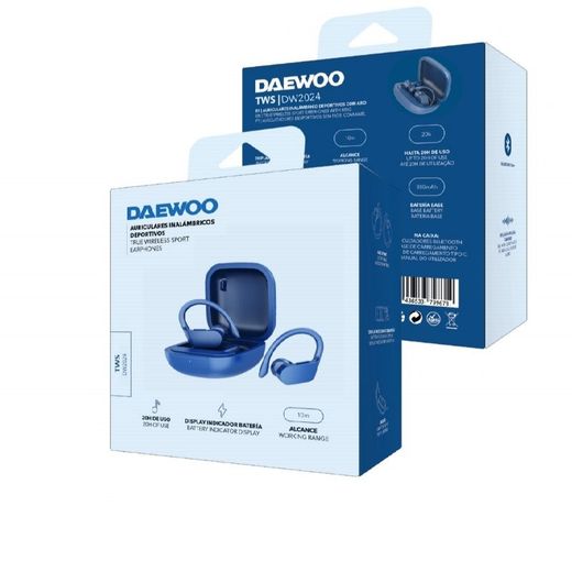 Auricular Daewoo sport con gancho azul