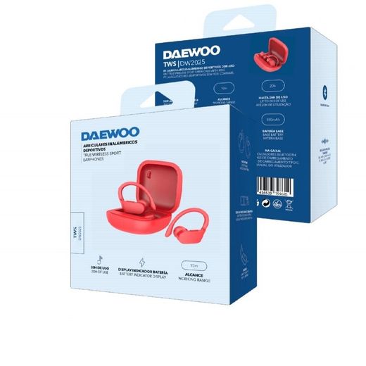Auricular Daewoo sport con gancho rojo