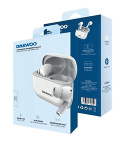 Daewoo Tws Bluetooth 5.3 Fone De Ouvido Branco 40Mah/500Mah