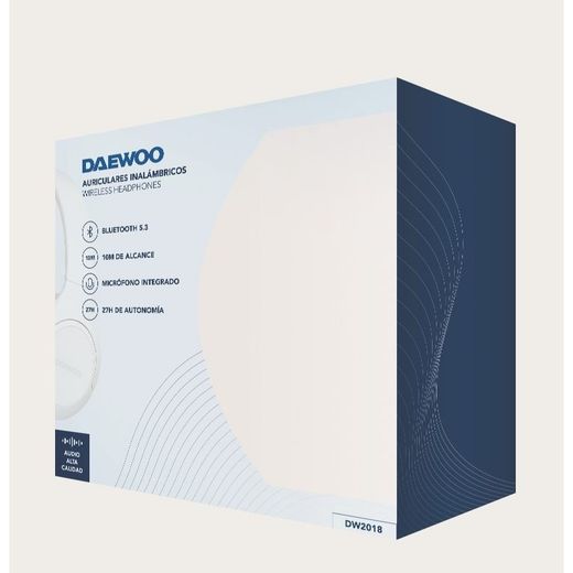 Casque serre-tête Bluetooth blanc