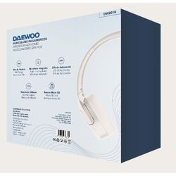 Casque serre-tête Bluetooth blanc