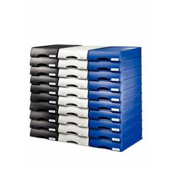 Plateau-tiroir Leitz plus. din a4. 3 couleurs