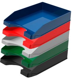 Bandeja de plástico colores opacos. Descuentos por cantidad.