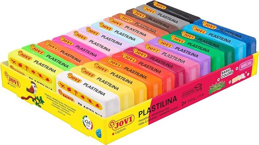 Bandeja de plasticina Jovi fluorescente