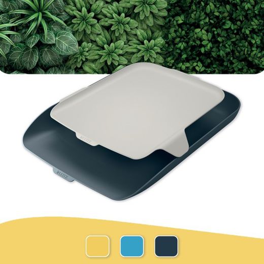 Bandeja de mesa com organizador aconchegante