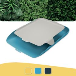 Bandeja de mesa com organizador aconchegante