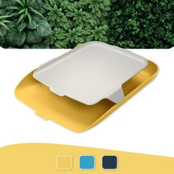 Bandeja de mesa com organizador aconchegante