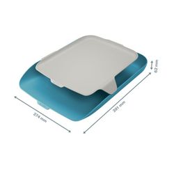 Bandeja de mesa com organizador aconchegante