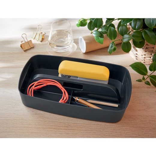 Bandeja organizadora pequena com alça leitz mybox aconchegante