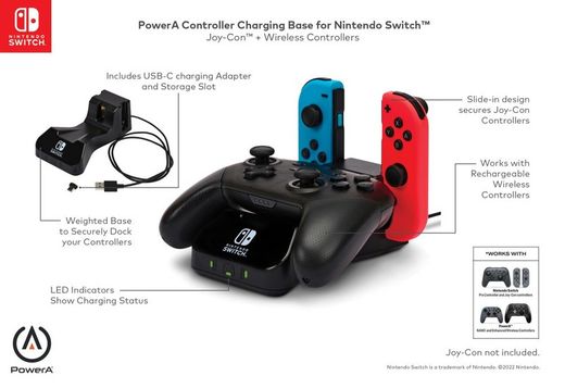 Base de carga de mando PowerA para Nintendo Switch