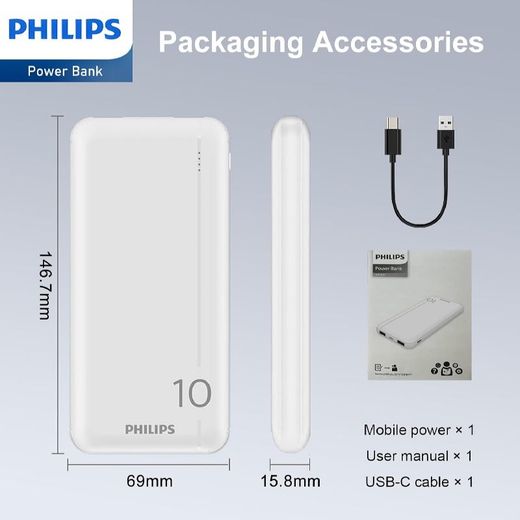 Batería Externa PowerBank Blanco