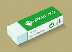 Blister 2 gommes rectangulaires officeclass