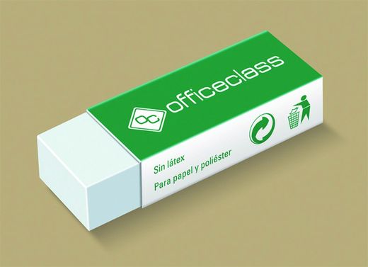 Blister 2 gommes rectangulaires officeclass