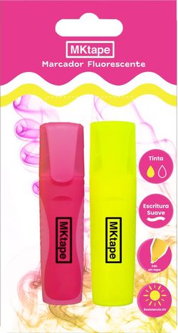 Blister de 2 marqueurs fluorescents MKTape