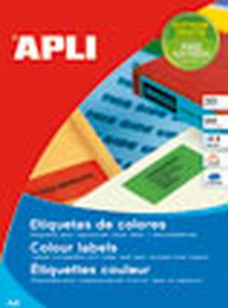 Blister apli rótulos de cores fluorescentes