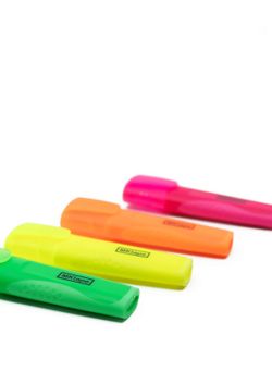 Blister avec 4 lampes fluorescentes (Jaune-Orange-Vert-Rose)