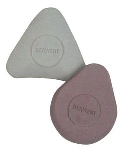 Blíster de 2 gomas de borrar moldeadas Derwent