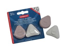 Blister de 2 gommes moulées Derwent