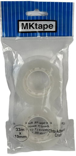 Blíster de Cinta Adhesiva 33m x 19mm Cristal