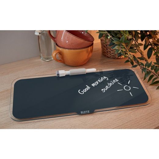 Bloco de notas de mesa de vidro aconchegante