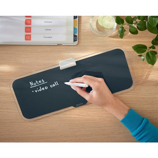 Bloco de notas de mesa de vidro aconchegante